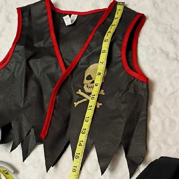 Pirate Costume for Kids - Black and Red - Picture 9 of 12